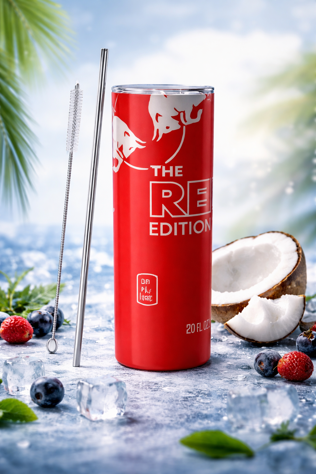 PROMIX™ EnergyFlow Thermos 20oz – Próżniowy Kubek Premium z Słomką | Maksymalna Energia przez Cały Dzień