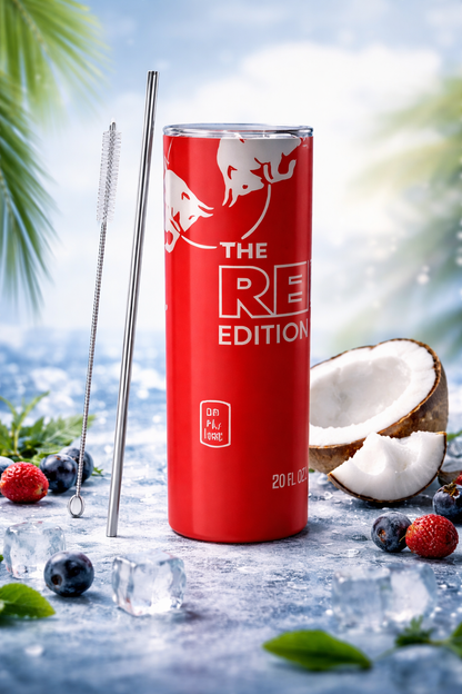 PROMIX™ EnergyFlow Thermos 20oz – Próżniowy Kubek Premium z Słomką | Maksymalna Energia przez Cały Dzień